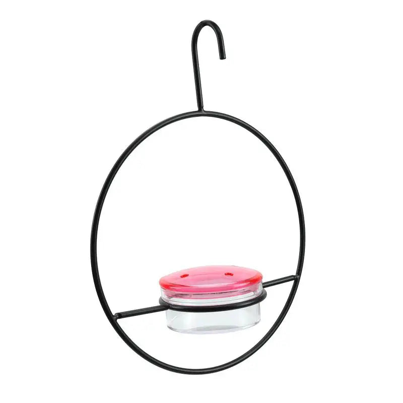 Metal Hanging Hummingbird Feeder – Red Glass Bottle & Perches Hummingbird Feeder Nixie Default Title