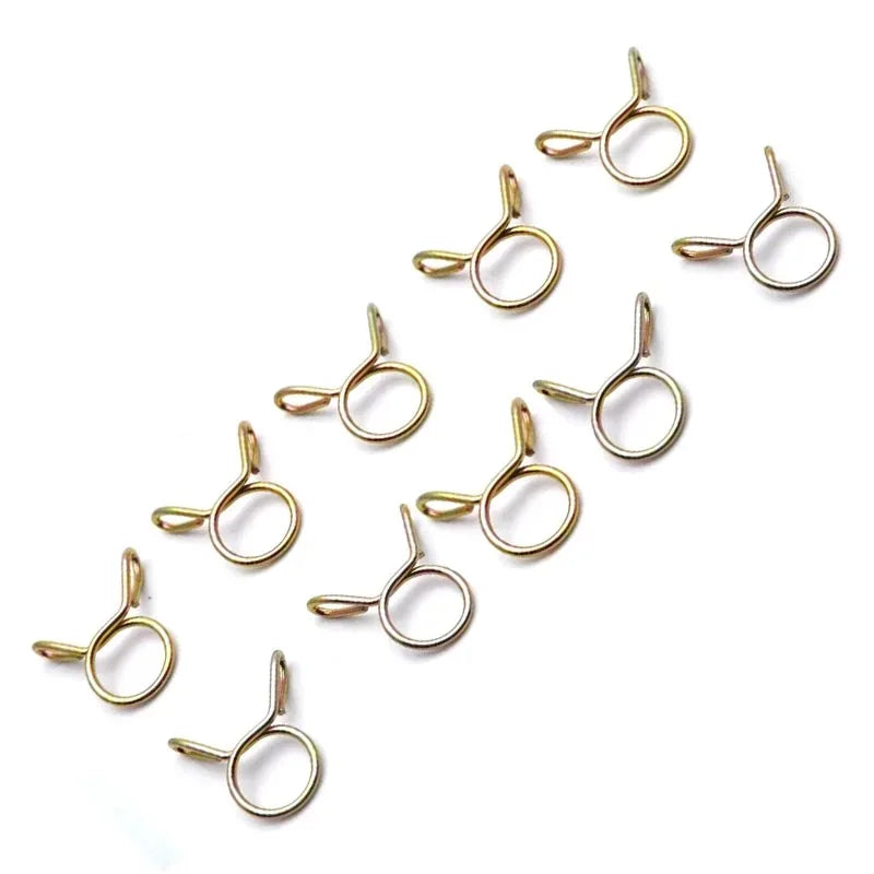 8mm Fuel Line Spring Hose Clamps for Motorcycle ATV Scooter Fuel Line Clamps Nixie