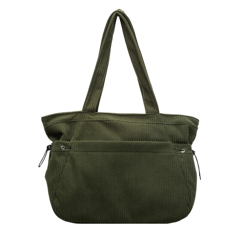 Women's Large Capacity Corduroy Tote Shoulder Bag | Nixie
