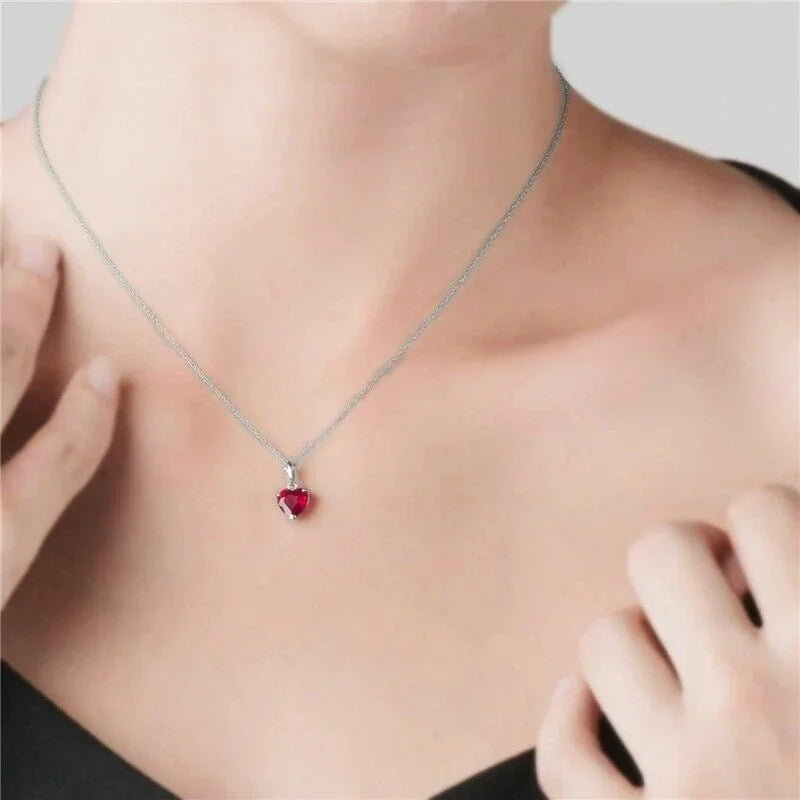 Heart Pendant Necklace Zinc Alloy Ethnic Mood Tracker | Nixie Pendant Necklace Nixie