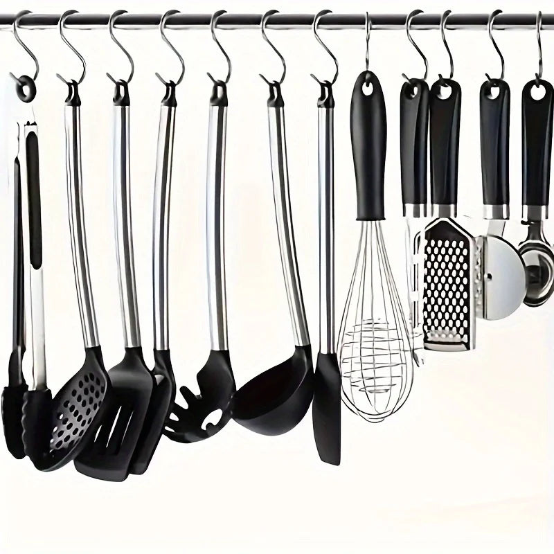 Stainless Steel S-Hook Set 5/13 Pcs – Kitchen & Wardrobe Hooks S-Hook Set Nixie