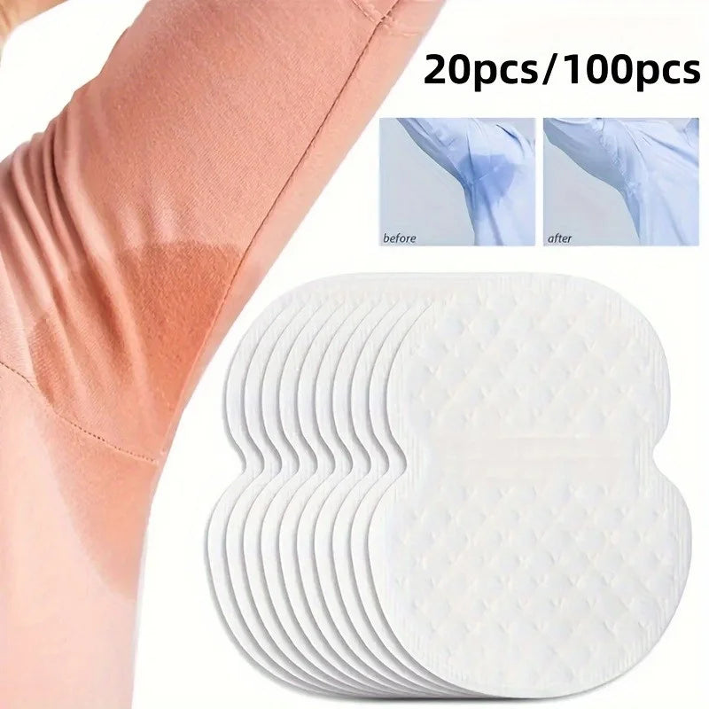 Disposable Underarm Sweat Pads – Bamboo Fiber, 10–100 Pcs Underarm Sweat Pads Nixie