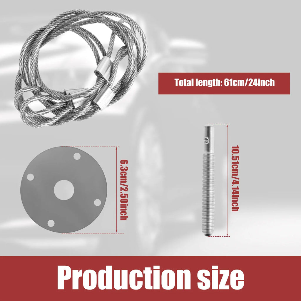 Universal Stainless Steel Hood Pin Plate Lock Kit – Racing Hood Pin Lock Kit Nixie