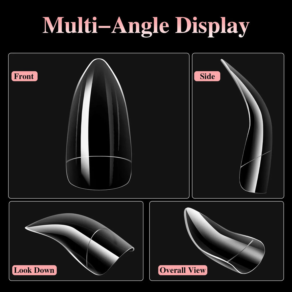 100Pcs Y2K Acrylic False Nail Tips Set – DIY Nail Art for Women