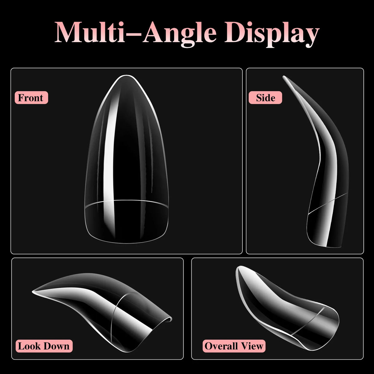 100Pcs Y2K Acrylic False Nail Tips – DIY Nail Art Set