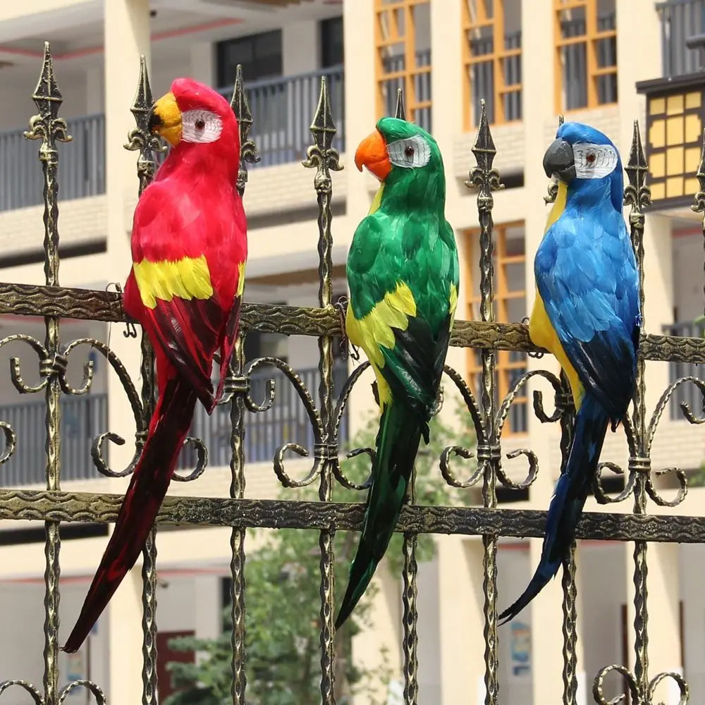 Simulation Parrot Foam Garden Ornament – 4 Sizes Multicolor