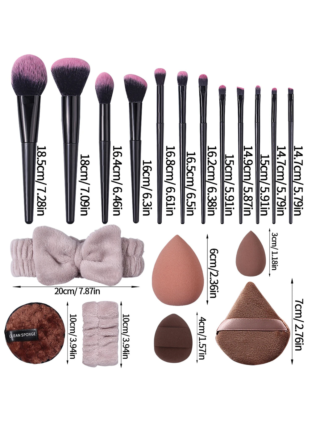 32-Piece Professional Makeup Brush & Beauty Tool Set Makeup Brush Set Nixie