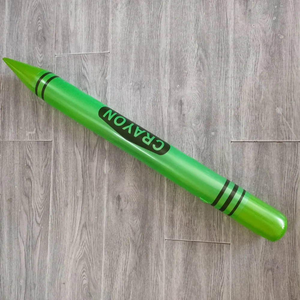 Giant Inflatable Neon Crayon Party Prop – 105cm PVC Decoration