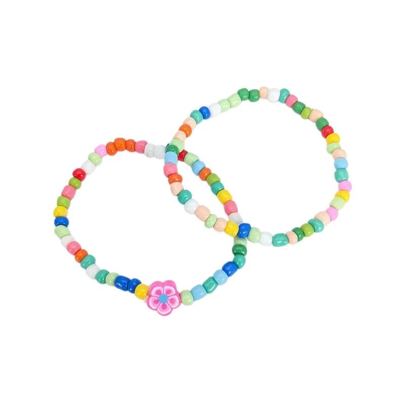Kids Colorful Letter Beaded Bracelet – Stackable Fashion Jewelry