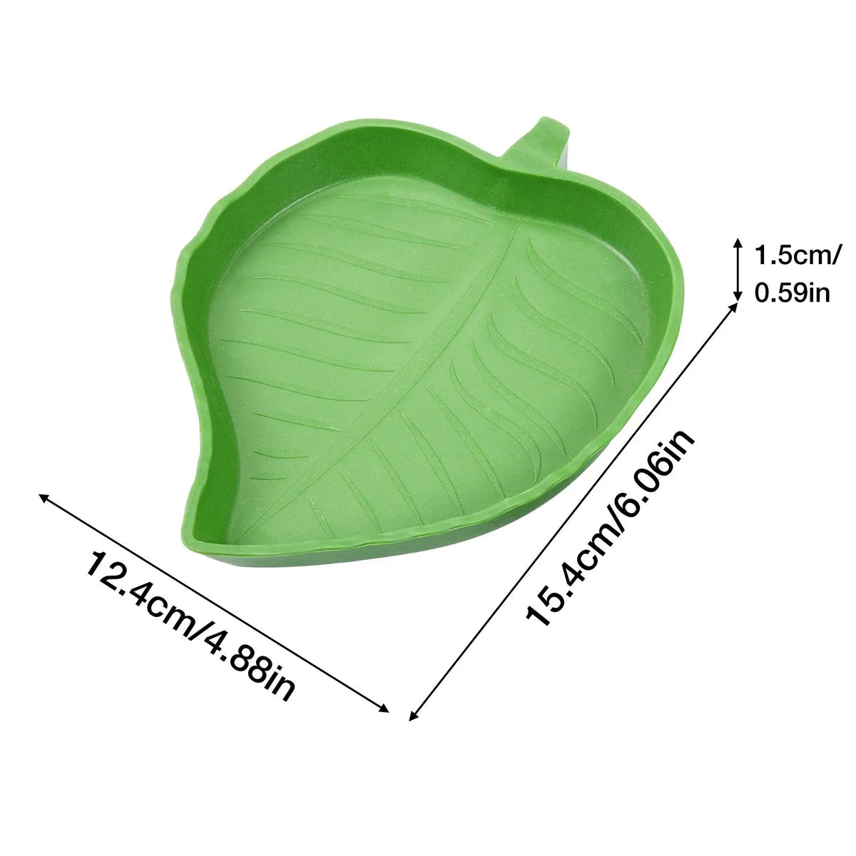 Leaf Shape Reptile Food & Water Bowl for Turtles & Lizards