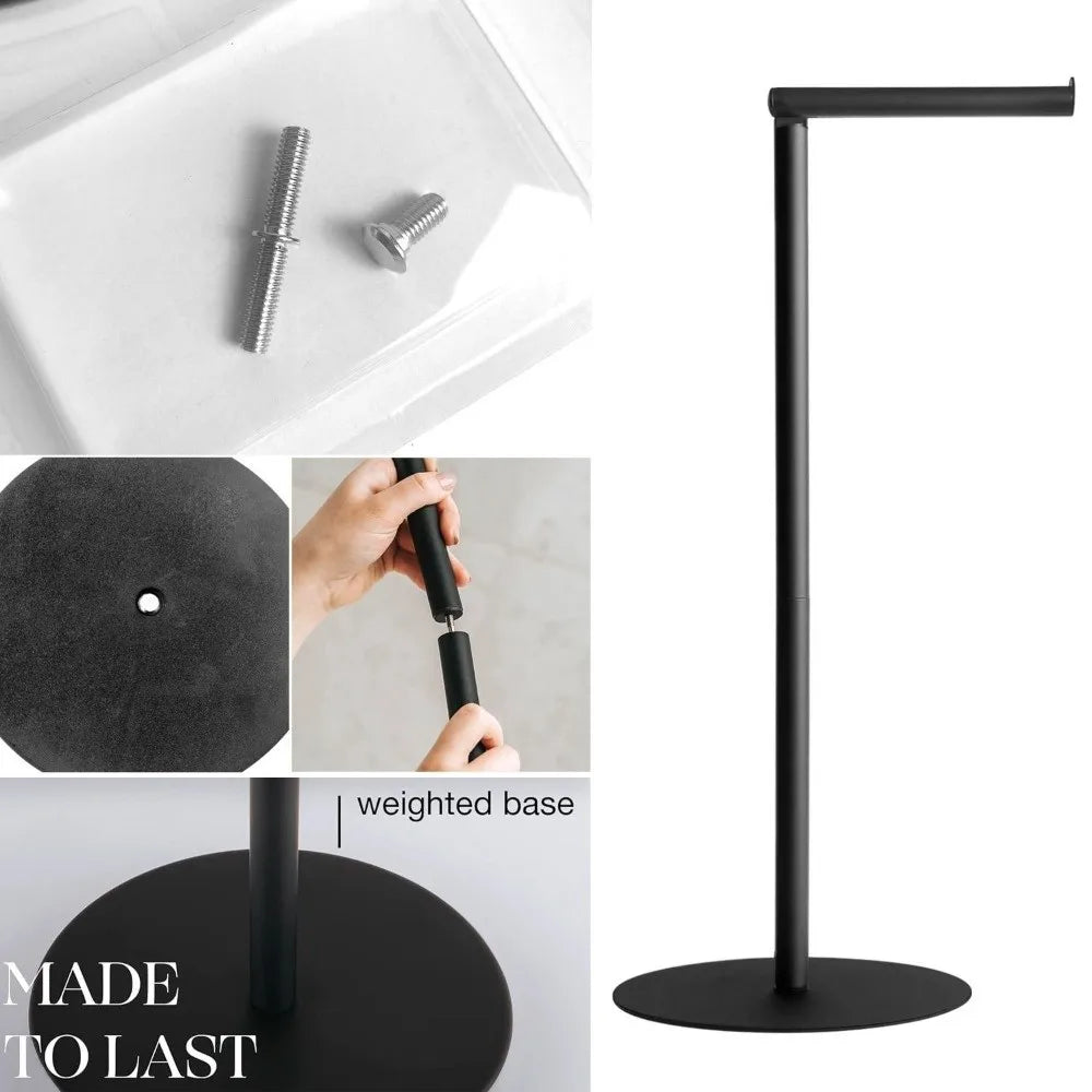 Freestanding Stainless Steel Toilet Paper Holder Stand Toilet Paper Holder Nixie