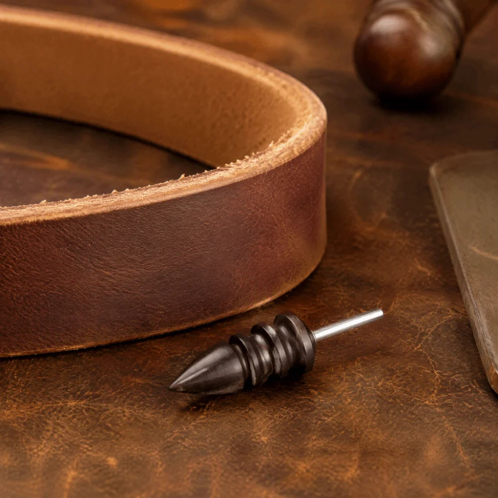 Sandalwood Leather Edge Burnisher Set – 2 Style Bits