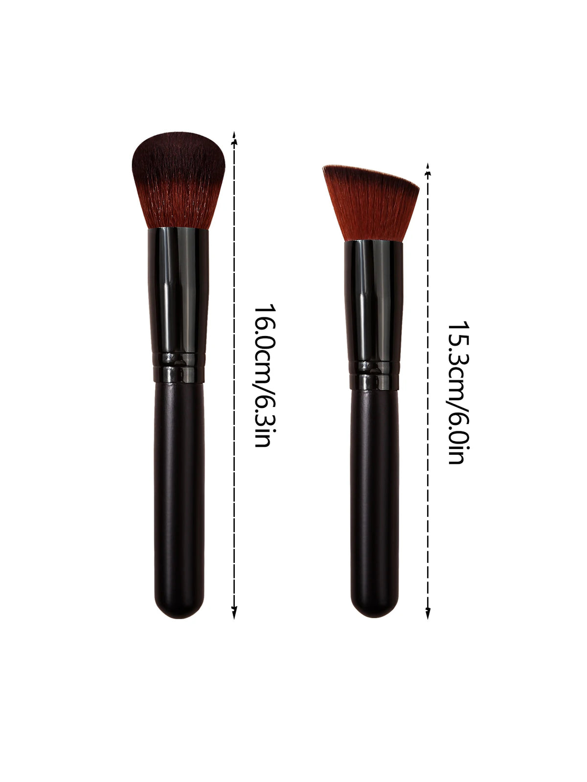 2Pcs Makeup Brush Set – Contour & Blush Brushes | Nixie Makeup Brush Set Nixie