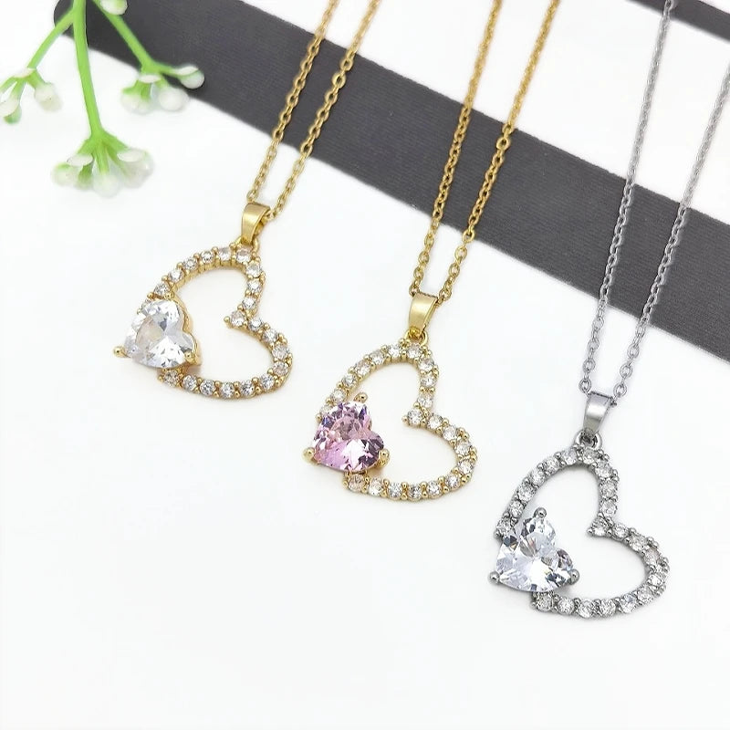 Elegant Copper & Steel Pendant Necklace for Women | Nixie Pendant Necklace Nixie
