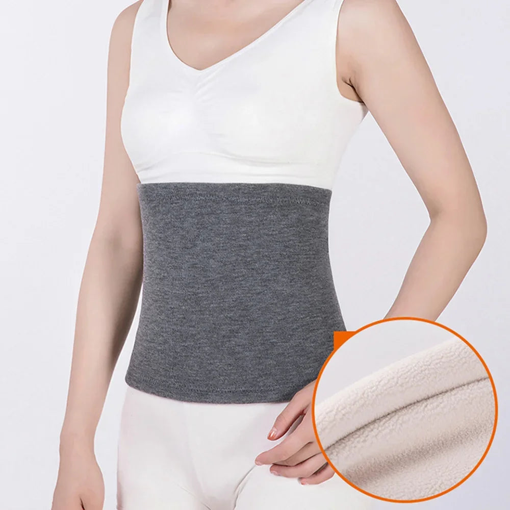 Winter Thermal Cashmere Waist Warmer & Lumbar Support Belt Waist Warmer Belt Nixie grey XL