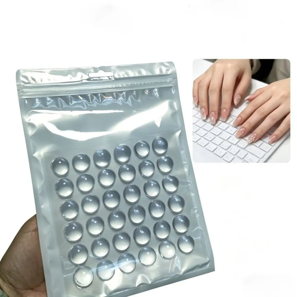 Clear Raised Silicone Keyboard Stickers for Long Nails 36–108 Pcs Nail Art Keyboard Stickers Nixie