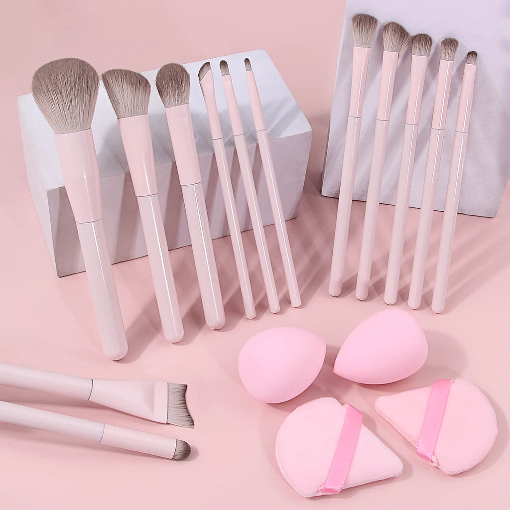 Soft Fluffy Makeup Brush Set – Beginner Foundation & Blush Makeup Brush Set Nixie
