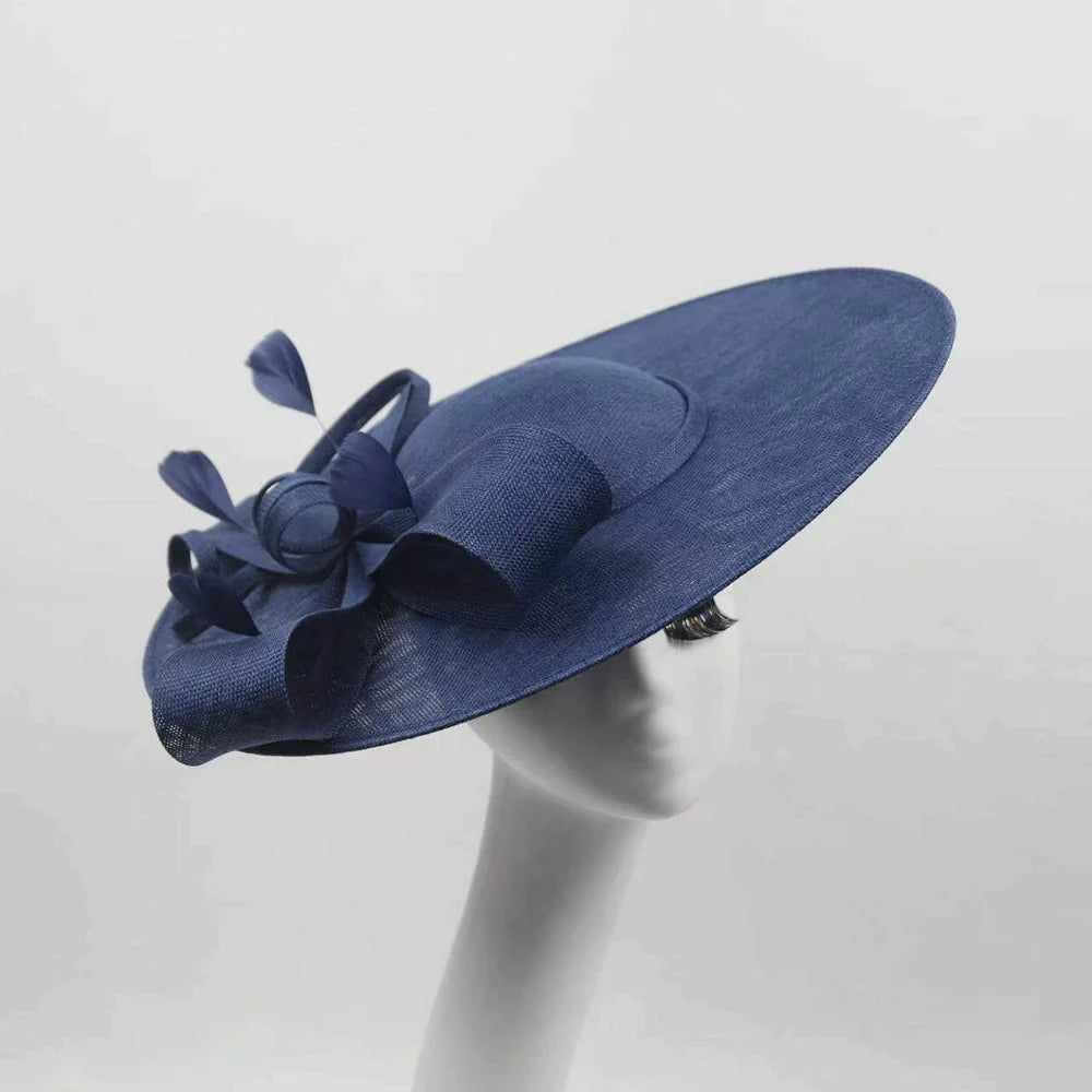 Wide Brim Women's Fascinator Hat with Headband | Derby Style Fascinator Hat Nixie