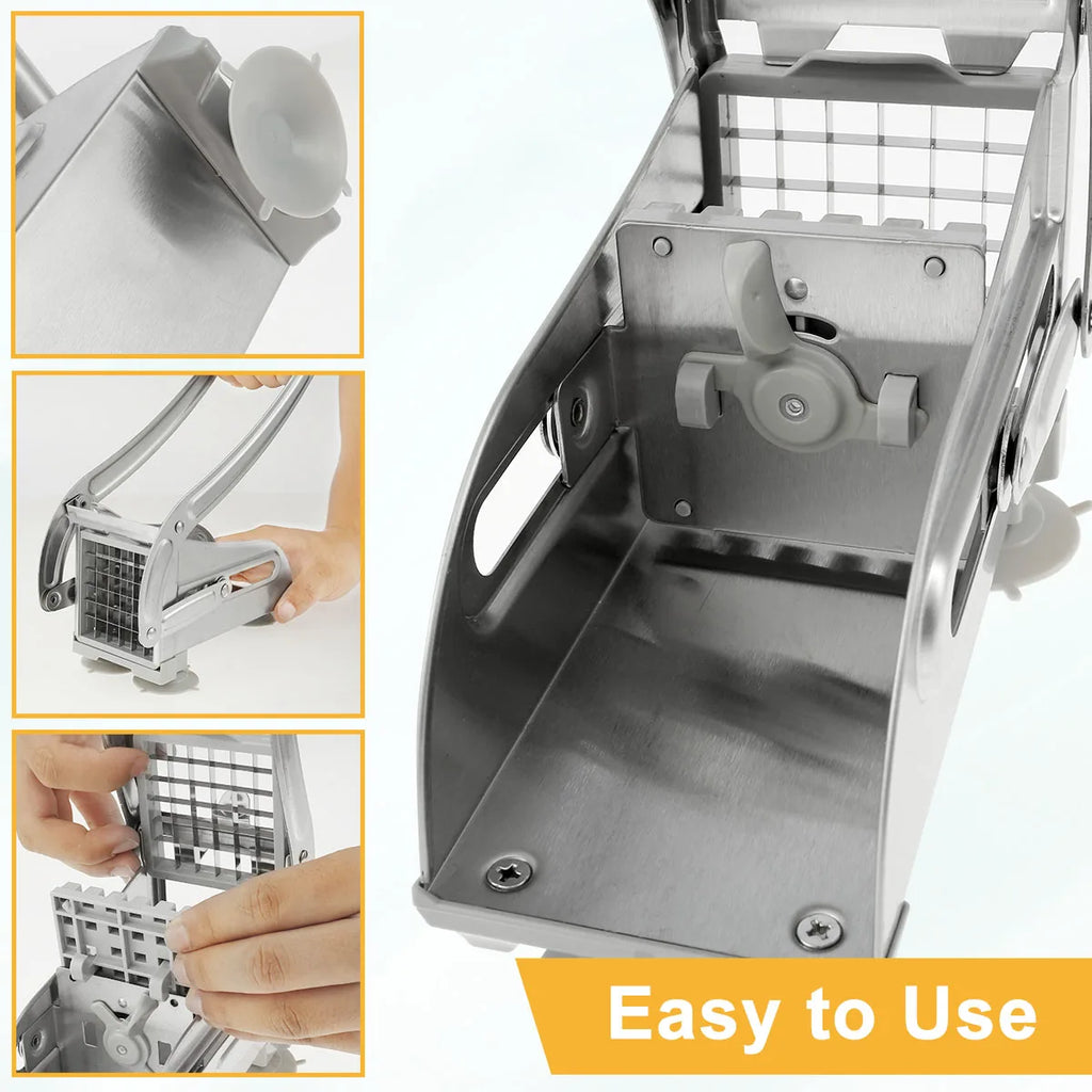 Stainless Steel French Fry Cutter & Vegetable Slicer French Fry Cutter Nixie