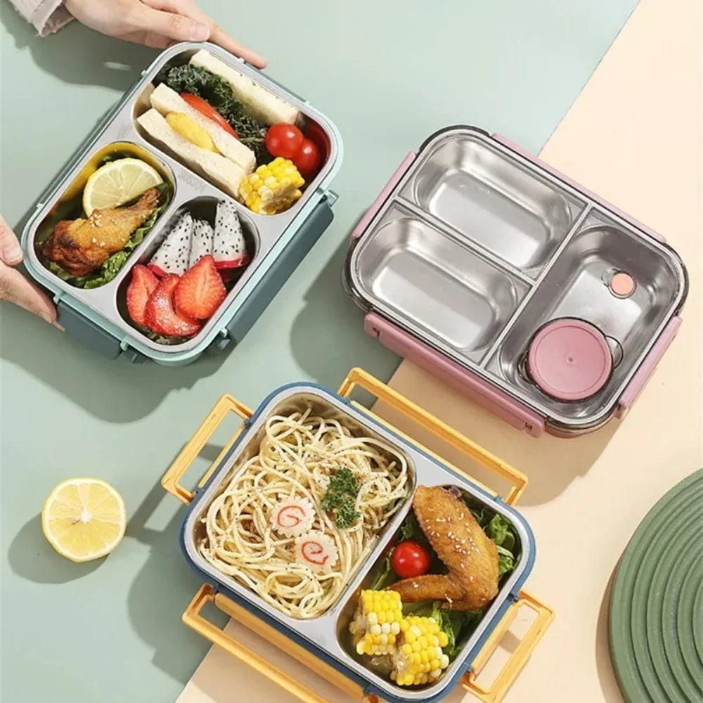 Stainless Steel Insulated Bento Lunch Box – Kids & Adults