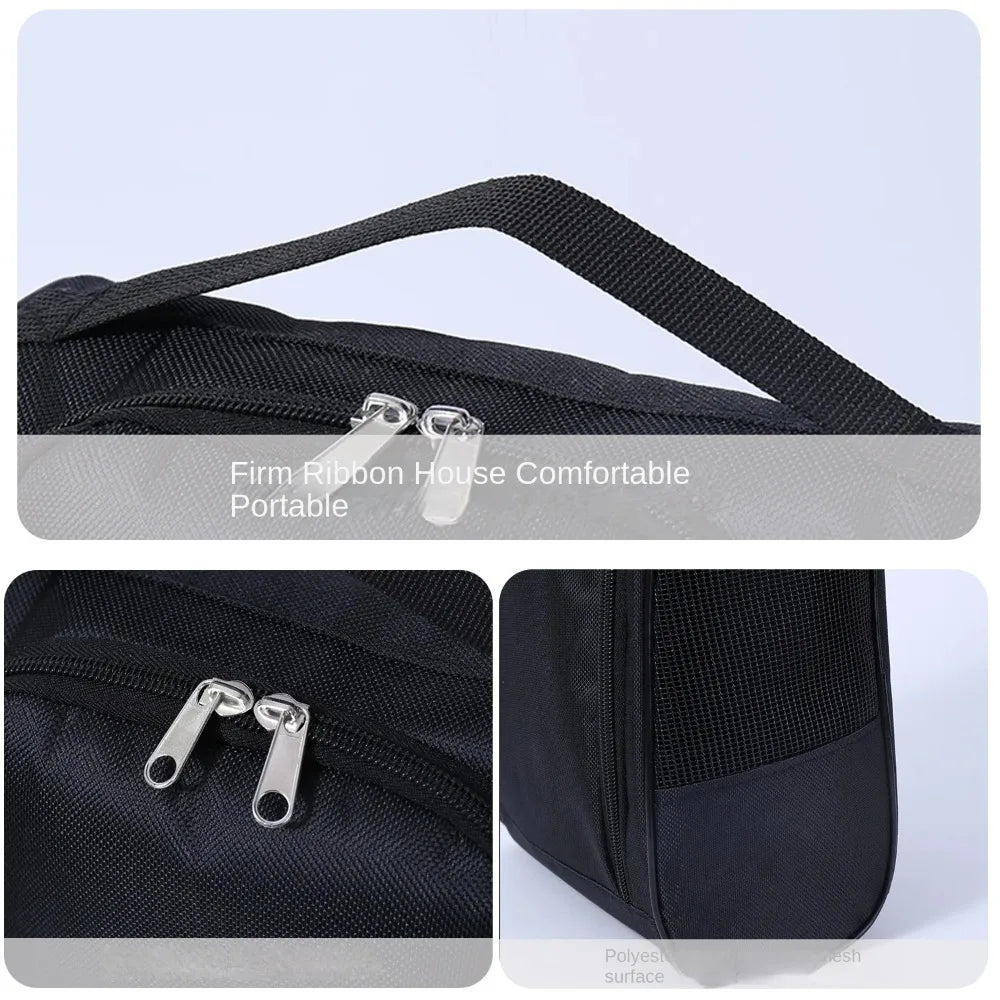 Golf Shoe Bag Oxford Cloth Breathable Dustproof Carrier Golf Shoe Bag Nixie