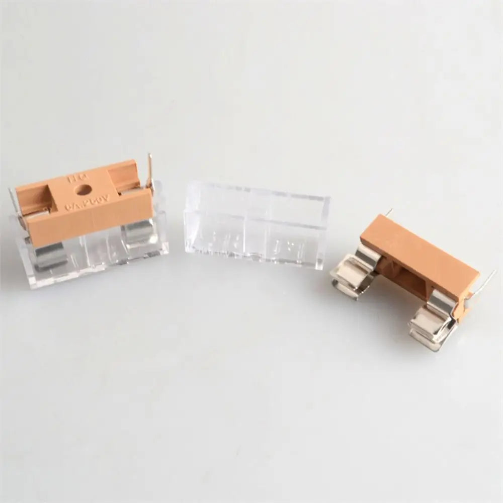 10Pcs Glass Tube Fuse Holder 5x20mm 6x30mm AC250V Panel Mount Fuse Holder Block Nixie