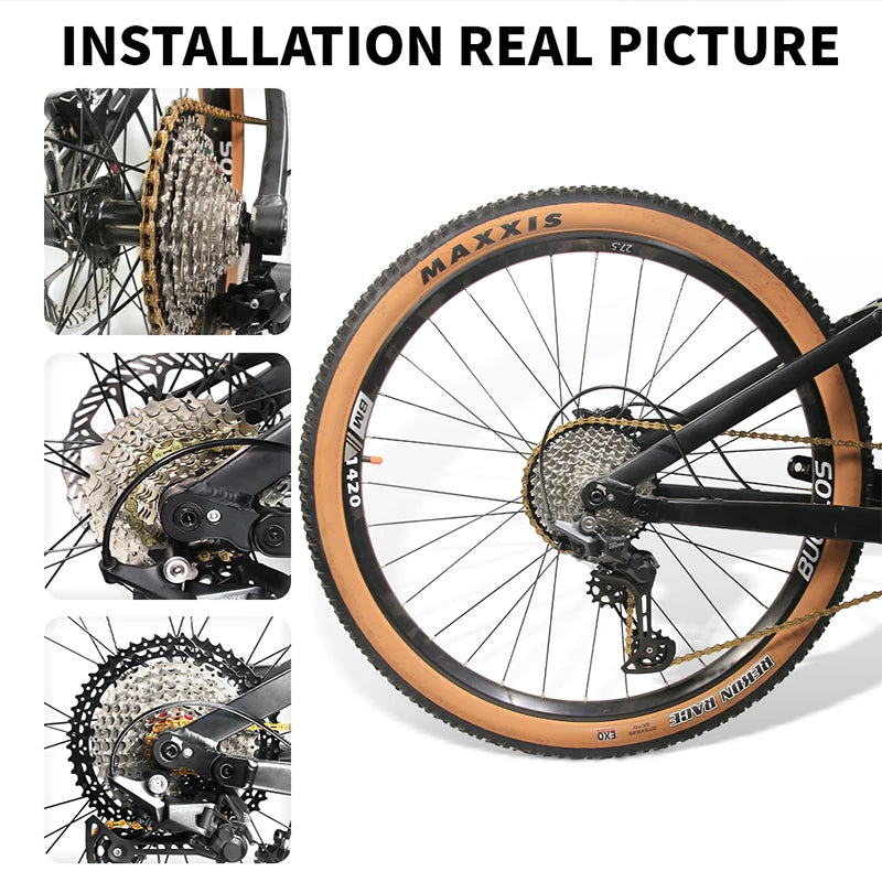 BUCKLOS Bike Cassette 8-12 Speed MTB Road Shimano HG Freewheel Bike Cassette Freewheel Nixie