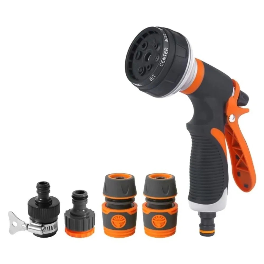 8-Mode Adjustable High Pressure Garden Spray Nozzle