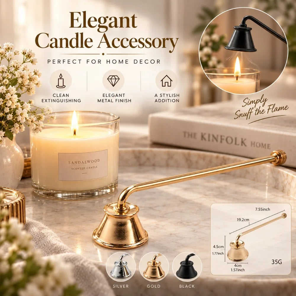 Stainless Steel Candle Snuffer | Black, Gold & Silver Candle Snuffer Nixie