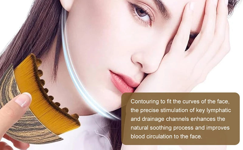 Facial Contour Massage Brush – Face Sculpting Skin Care Tool Facial Massage Brush Nixie