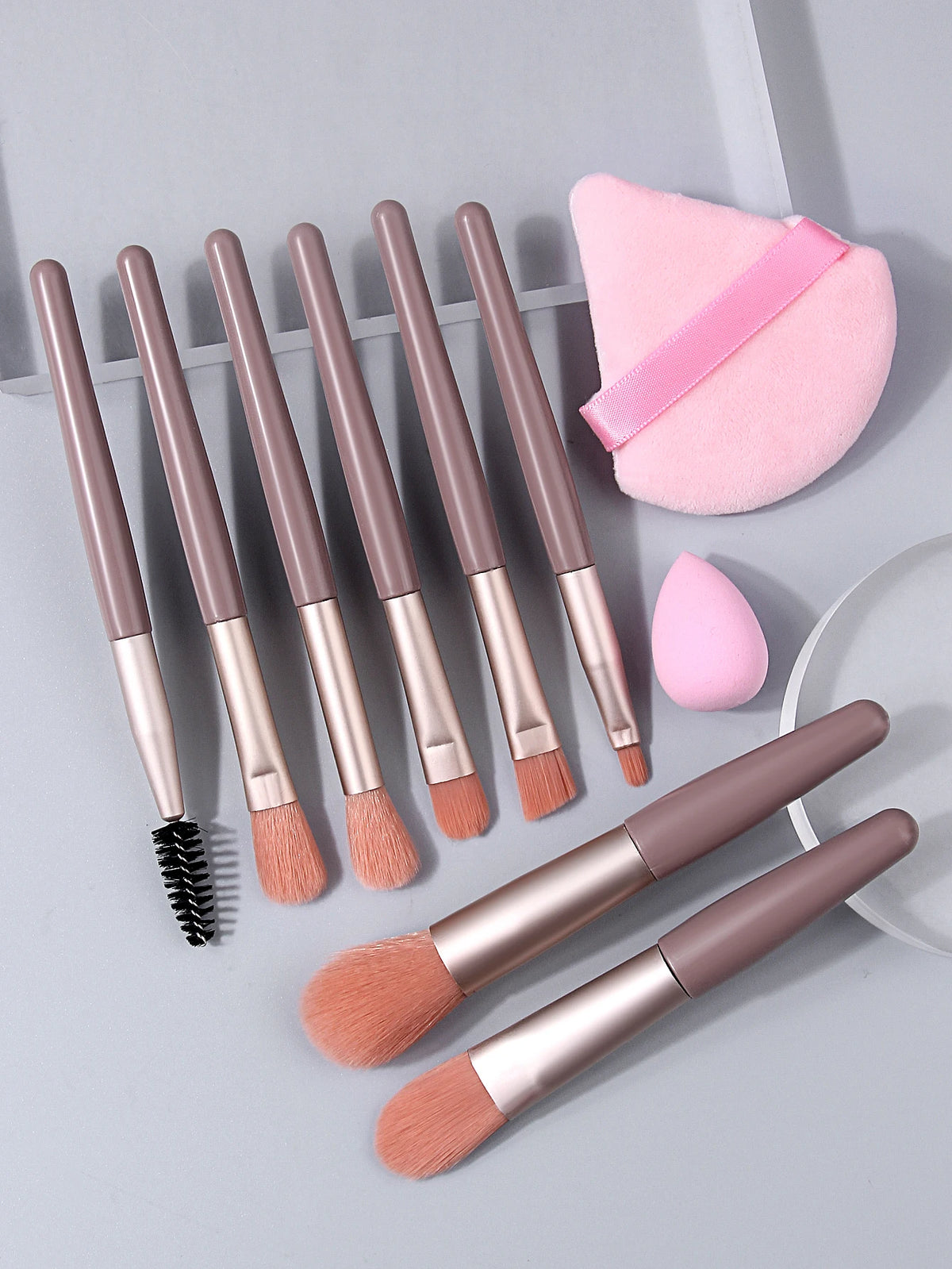 10-Piece Soft Fluffy Makeup Brush Set – Foundation & Blush Makeup Brush Set Nixie