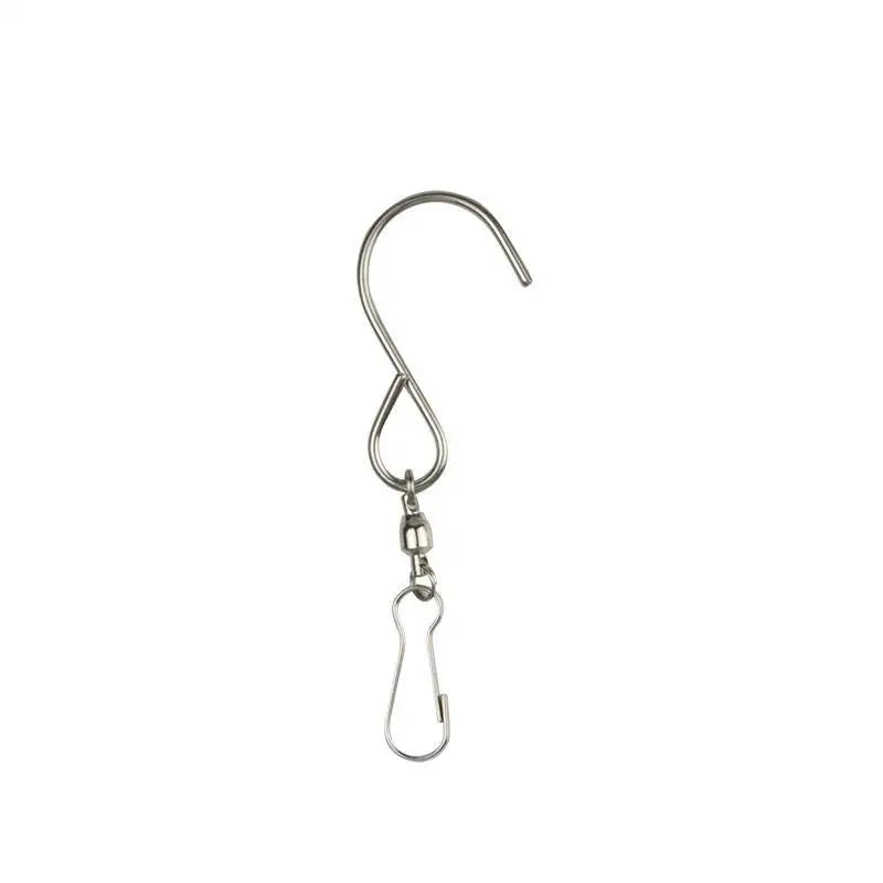 360° Swivel S Hooks with Safety Clips – Wind Chimes & Home Swivel Hanging Hooks Nixie