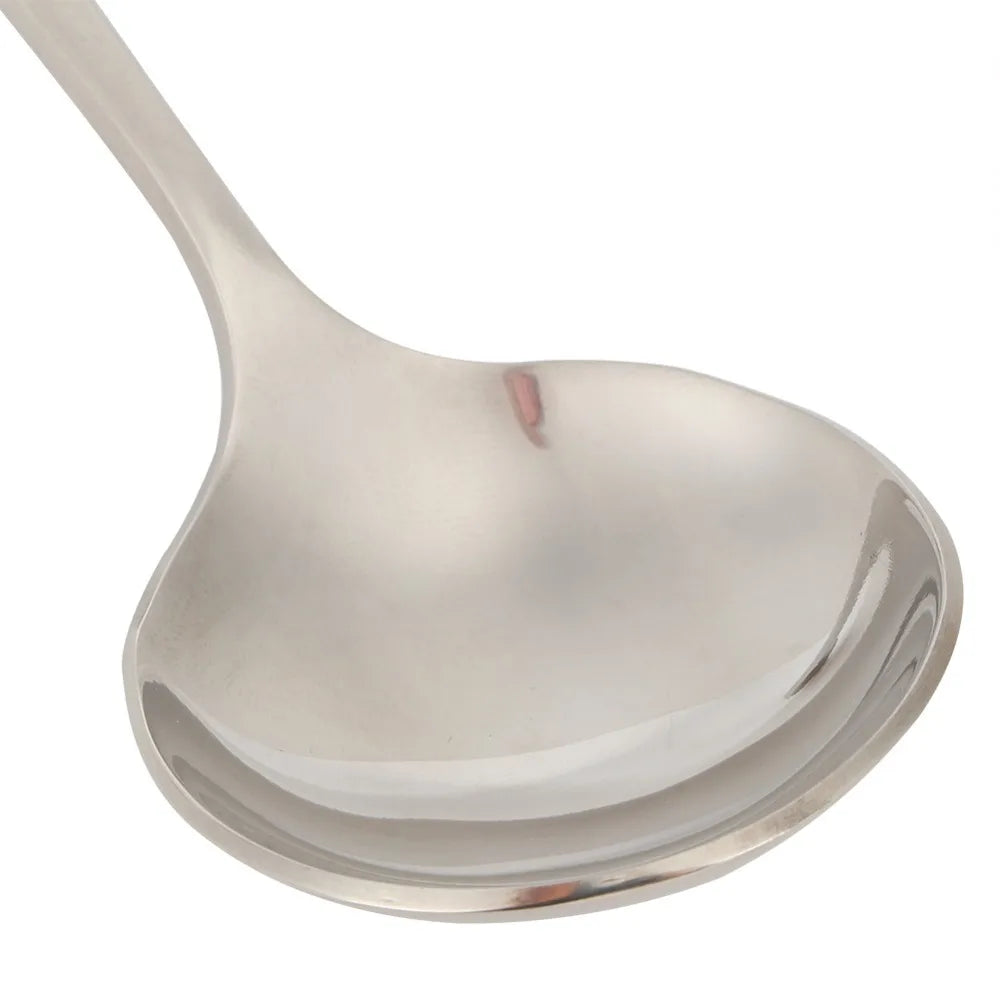 5-Piece Stainless Steel Dessert Spoons & Soup Ladle Set