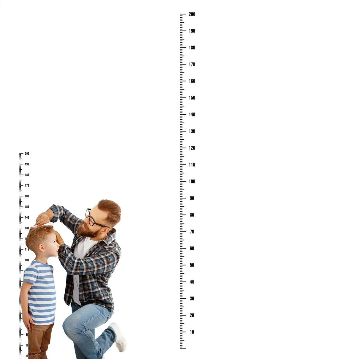 Transparent Kids Height Ruler Wall Sticker | PVC Growth Chart Kids Growth Chart Nixie Default Title