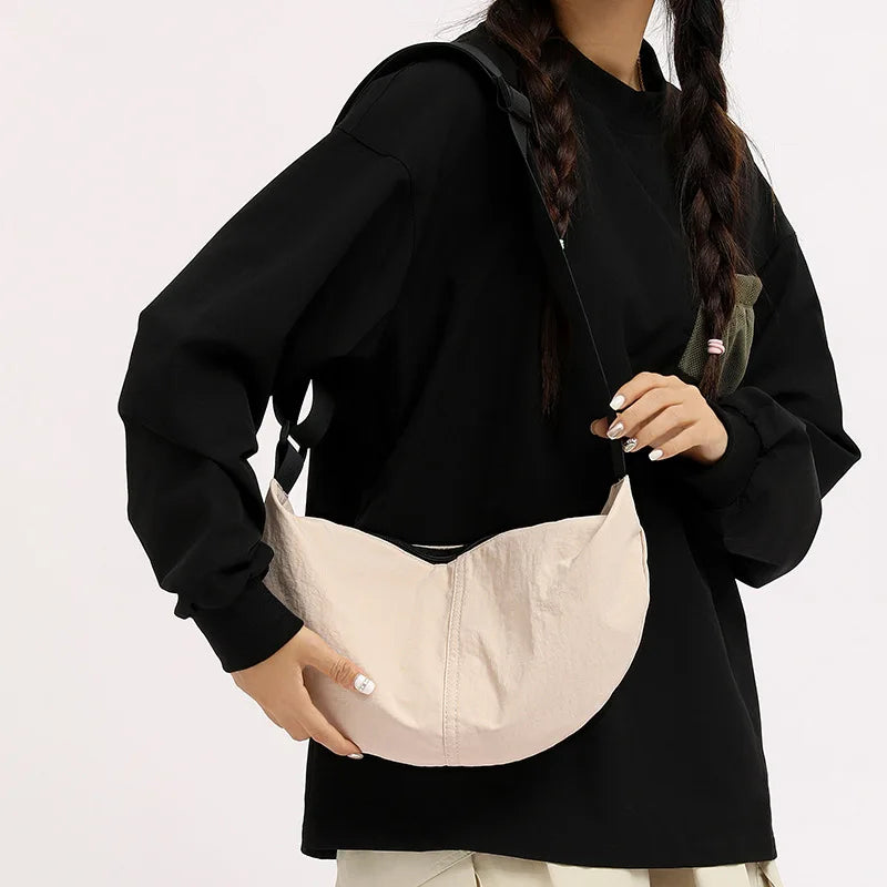 Japanese Minimalist Dumpling Shoulder Bag – Women's Crossbody Crossbody Shoulder Bag Nixie