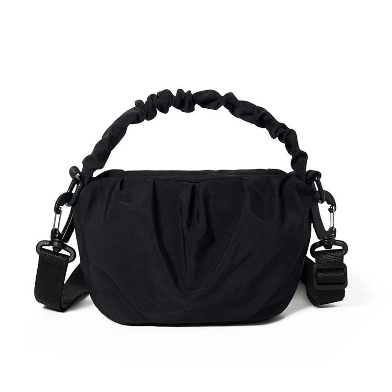 Korean Nylon Crossbody Bag – Pleated Unisex Shoulder Bag Crossbody Shoulder Bag Nixie