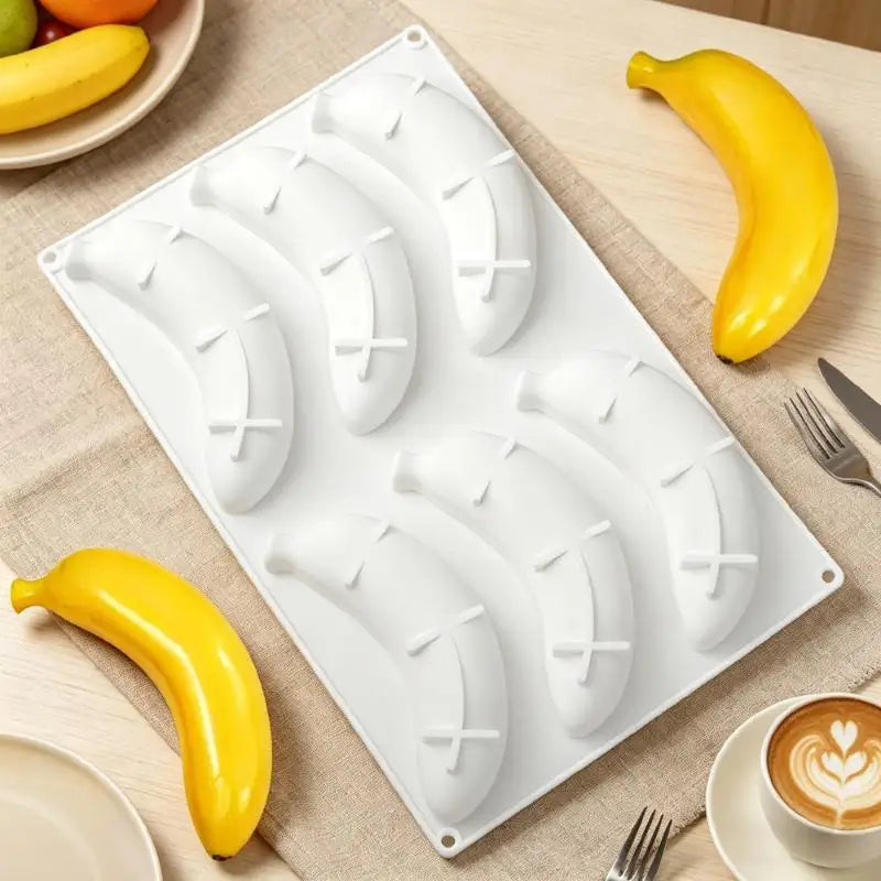 Banana Silicone Baking Mold 6/12 Cavity – Non-Stick Dessert Silicone Baking Mold Nixie