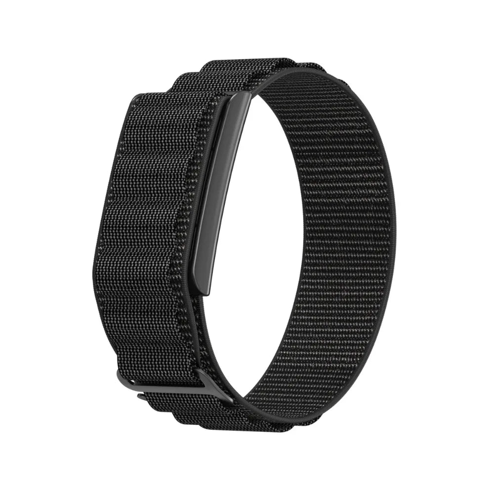 22mm Nylon Sport Loop Band Replacement Strap for Amazfit Helio Smartwatch Band Nixie Black