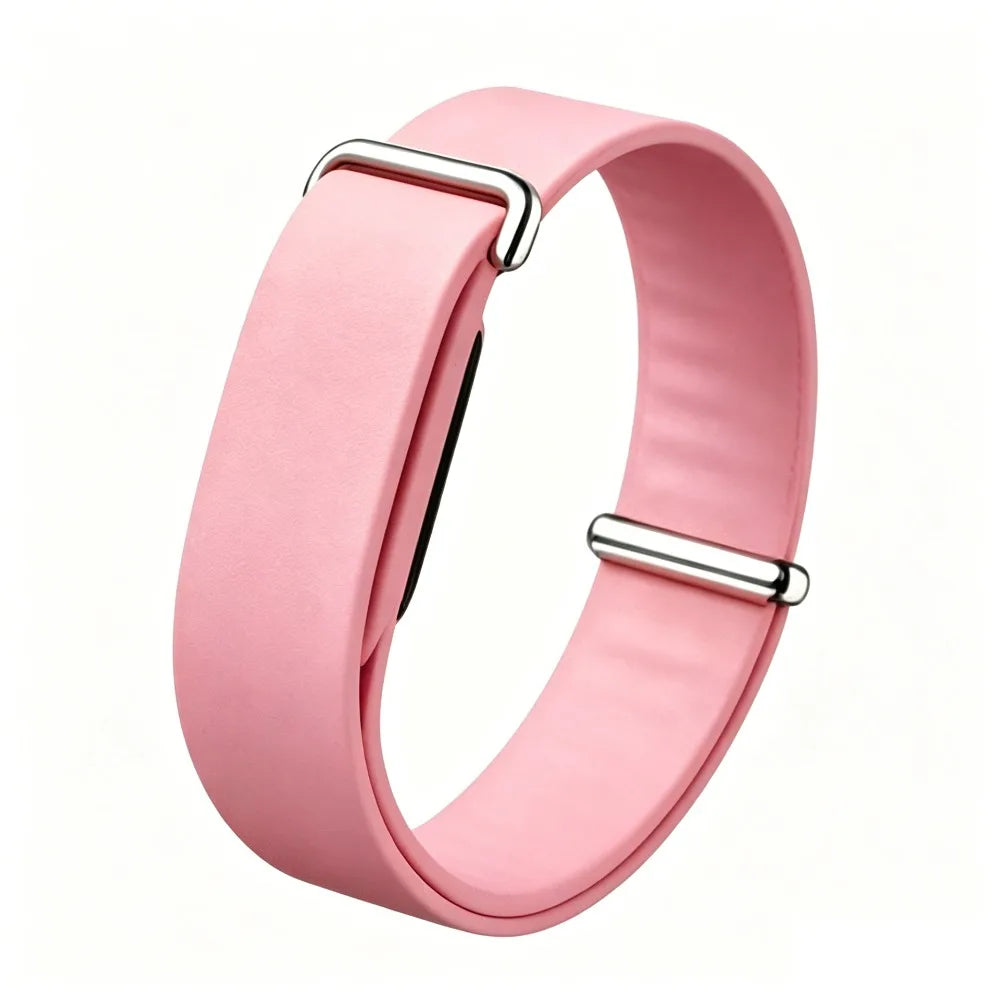 Silicone Sport Loop Band for Google Fitbit Air – Replacement Strap Smartwatch Replacement Band Nixie Pink