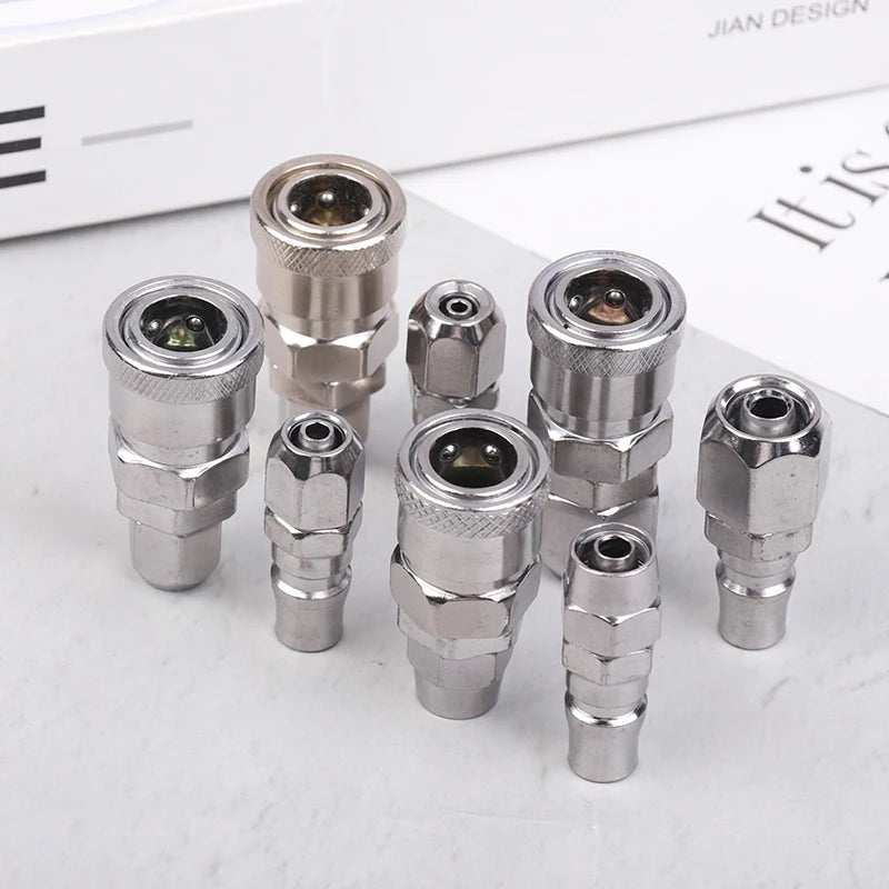 EU Type Pneumatic Quick Coupler Air Compressor Fitting 6–12MM