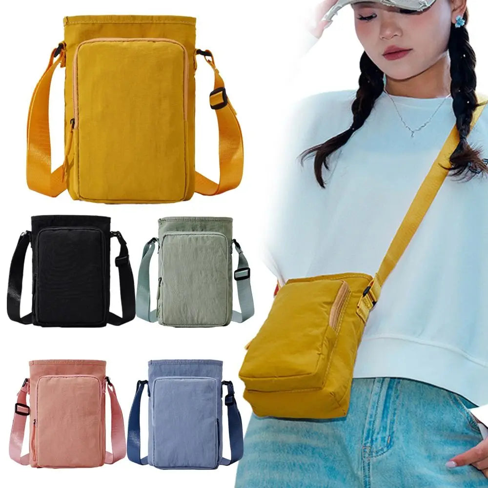 Waterproof Crossbody Water Bottle Bag – Adjustable Nylon Crossbody Bottle Bag Nixie
