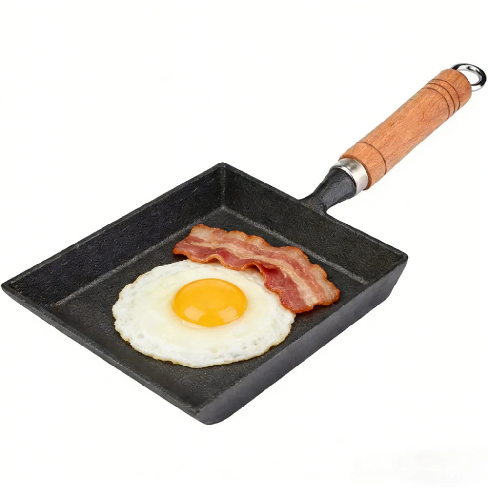 Cast Iron Tamagoyaki Square Pan – Egg Omelet & Pancake Frying Pan Cast Iron Frying Pan Nixie