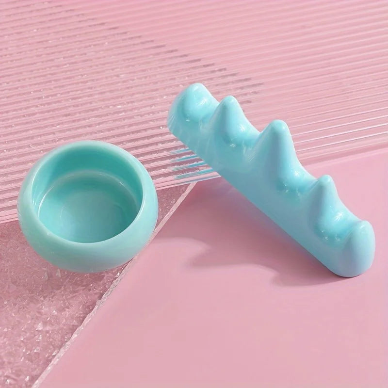 Professional Nail Brush Holder & Acrylic Liquid Powder Cup Set Nail Manicure Tool Set Nixie