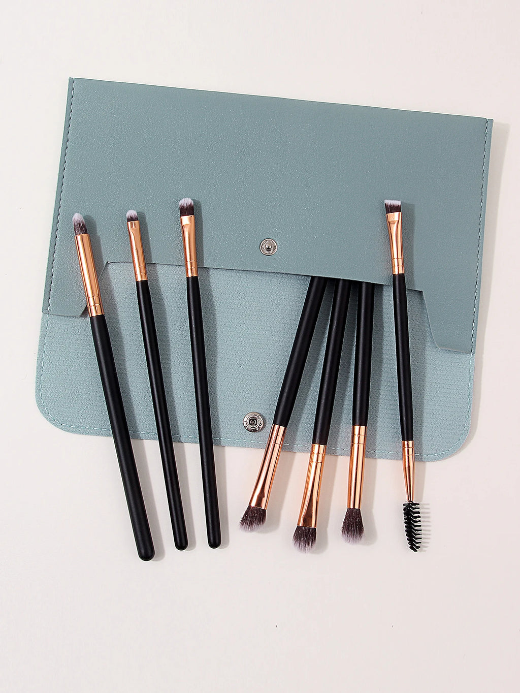 8-Piece Eye Makeup Brush Set with Pouch – Travel-Ready Kit Eye Makeup Brushes Nixie