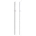 2Pcs Reusable Borosilicate Glass Straws – Eco-Friendly Glass Drinking Straws Nixie A