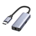Rocoren USB-C to 3.5mm Audio Adapter with 36W PD Charging USB-C Audio Adapter Nixie Gray