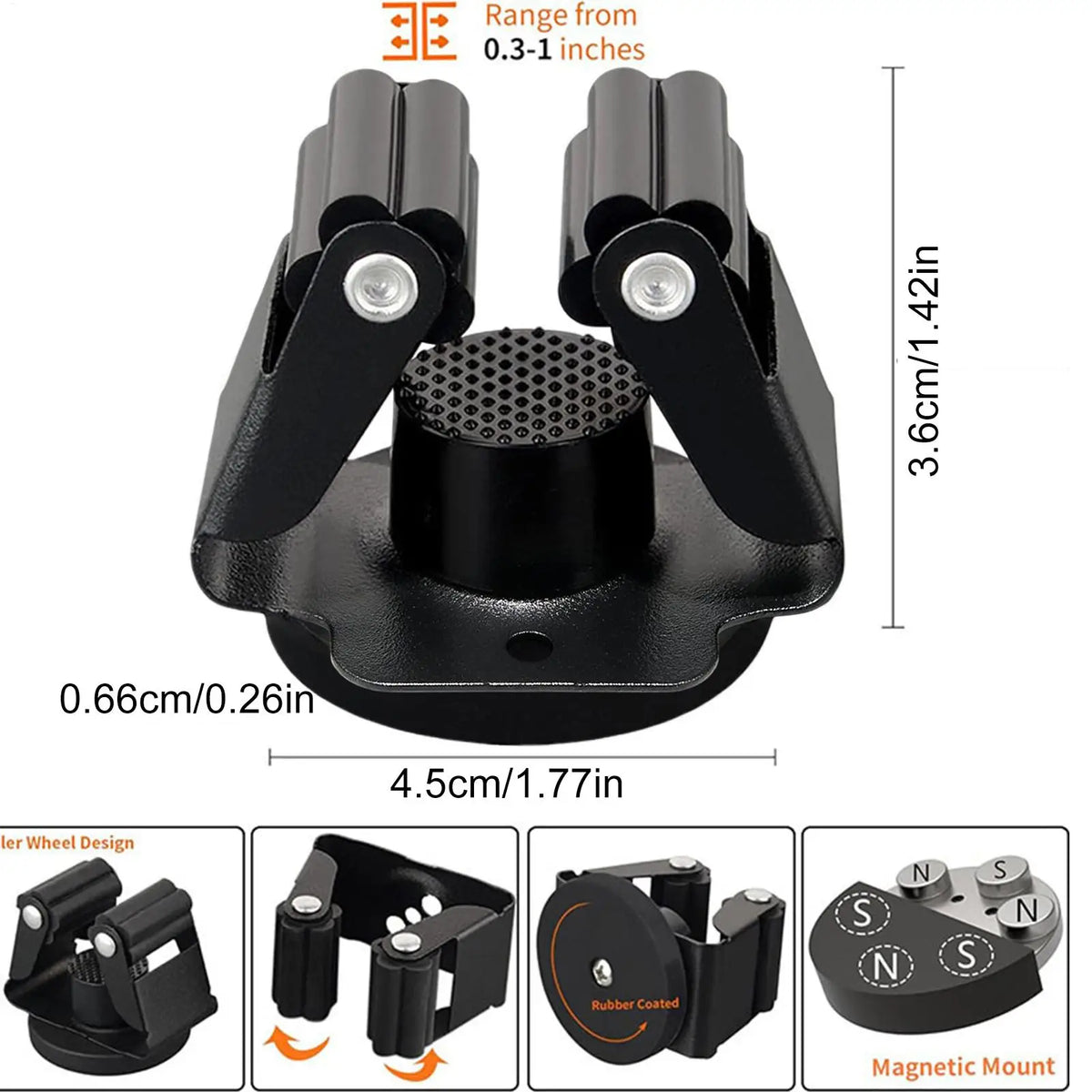 Magnetic Mop & Broom Holder Wall Mount | Space-Saving Hook Broom Mop Holder Nixie