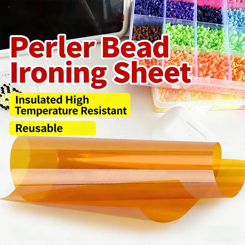 Hama Fuse Bead Ironing Film Sheet – Reusable Heat-Resistant Mat Bead Craft Accessory Nixie