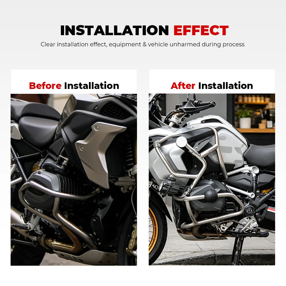 25mm Universal Motorcycle Crash Bar Guard Block Engine Protector Crash Bar Guard Nixie