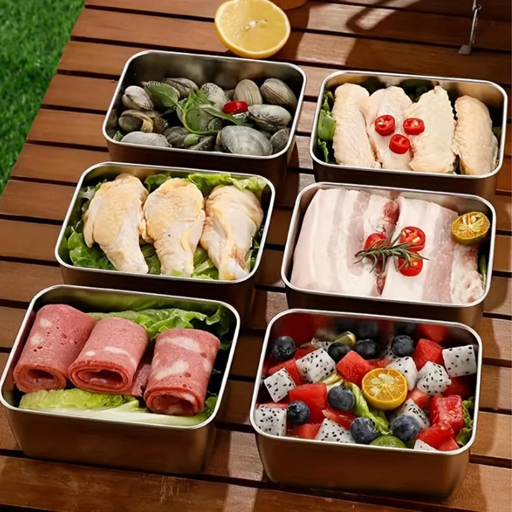 5pc Stainless Steel Airtight Food Storage Containers – BPA-Free Food Storage Containers Nixie